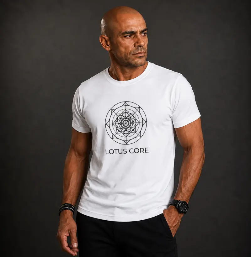 Camiseta Lotus Core — Estampa Preta