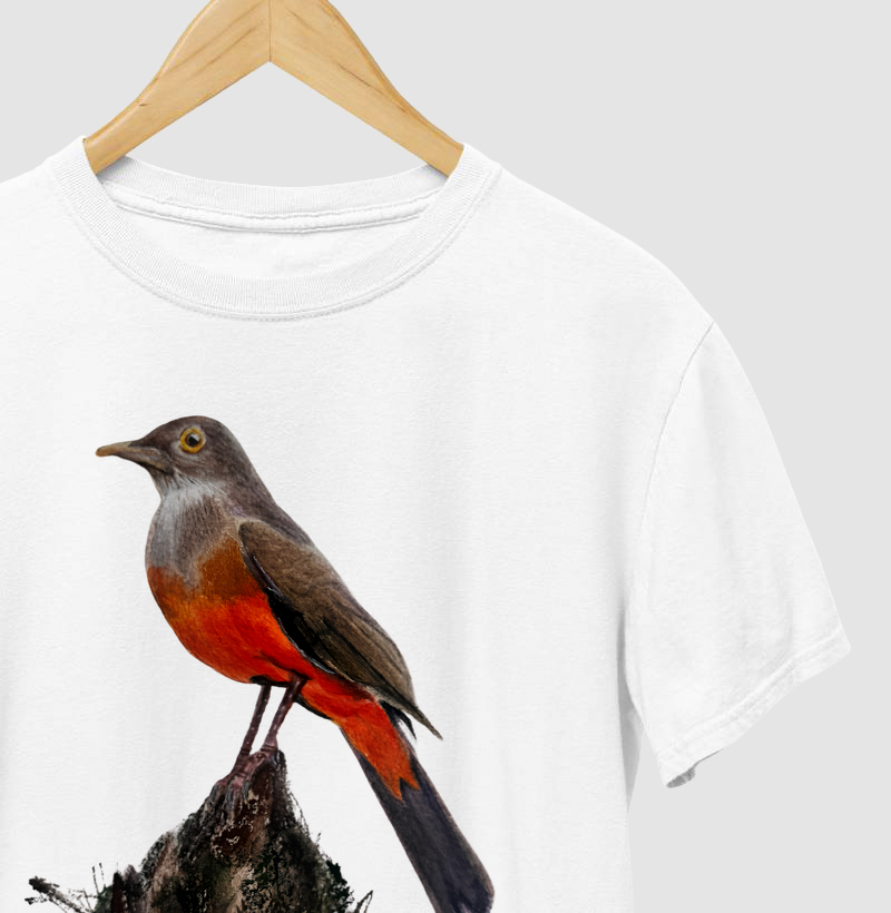Camiseta Sabiá-Laranjeira – Aves do Brasil