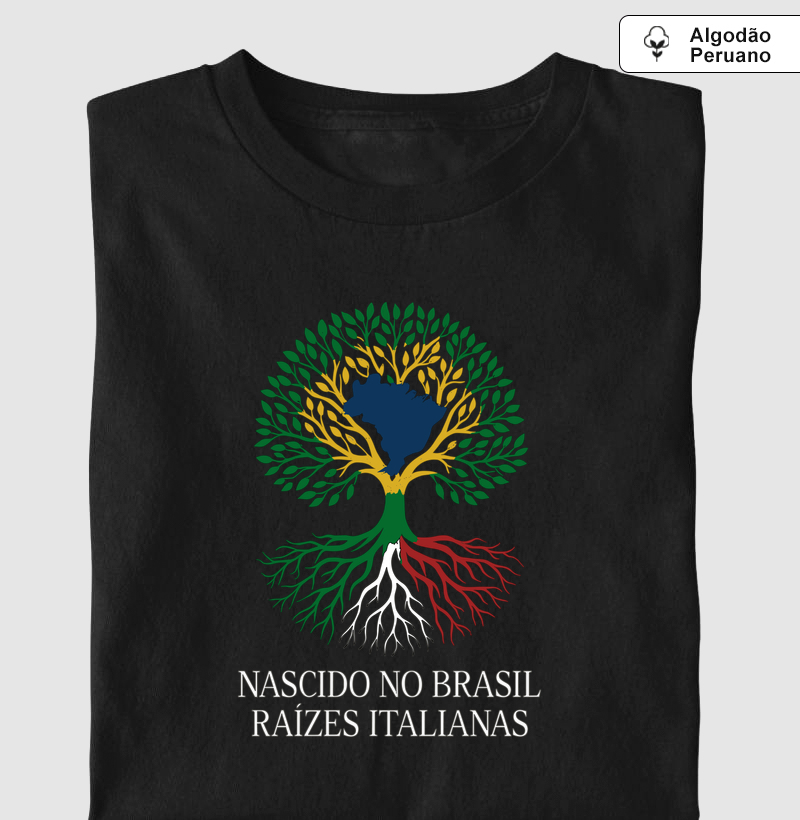 Nascido no Brasil. Raízes Italianas.