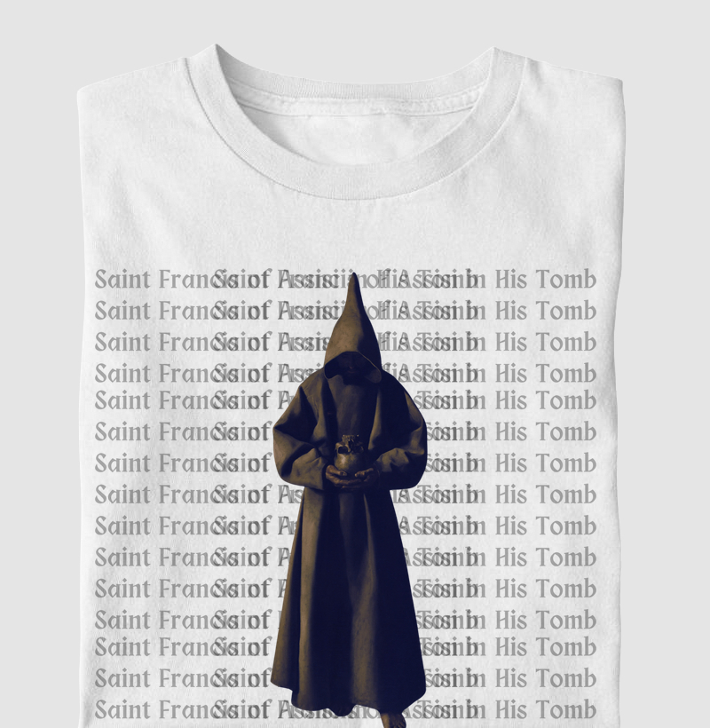 Camiseta estampada Silêncio e Devoção