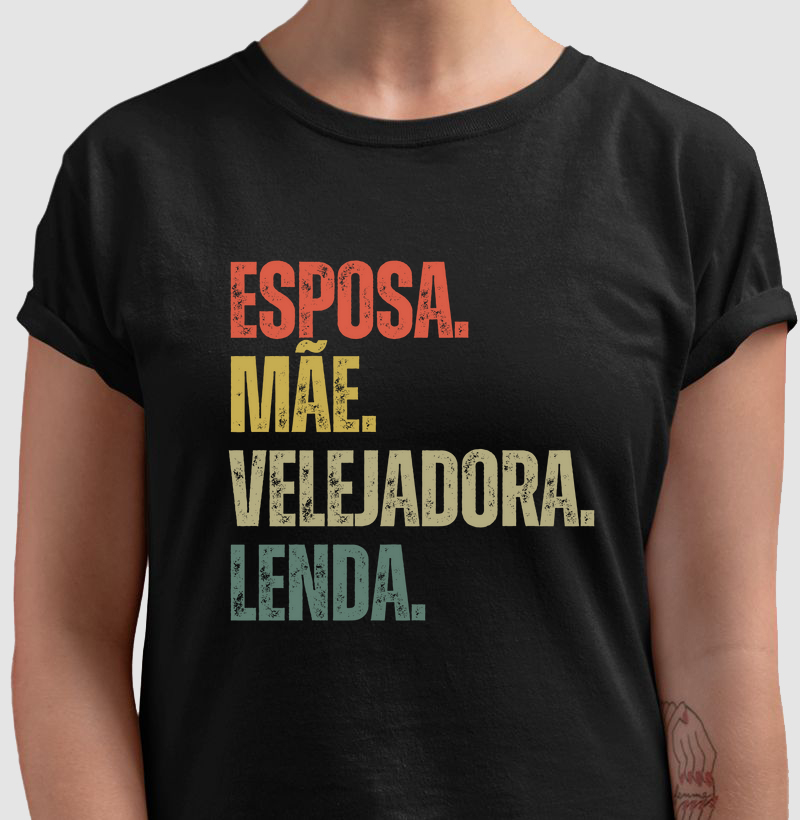 esposa mãe velejadora lenda - Algodão 30.1