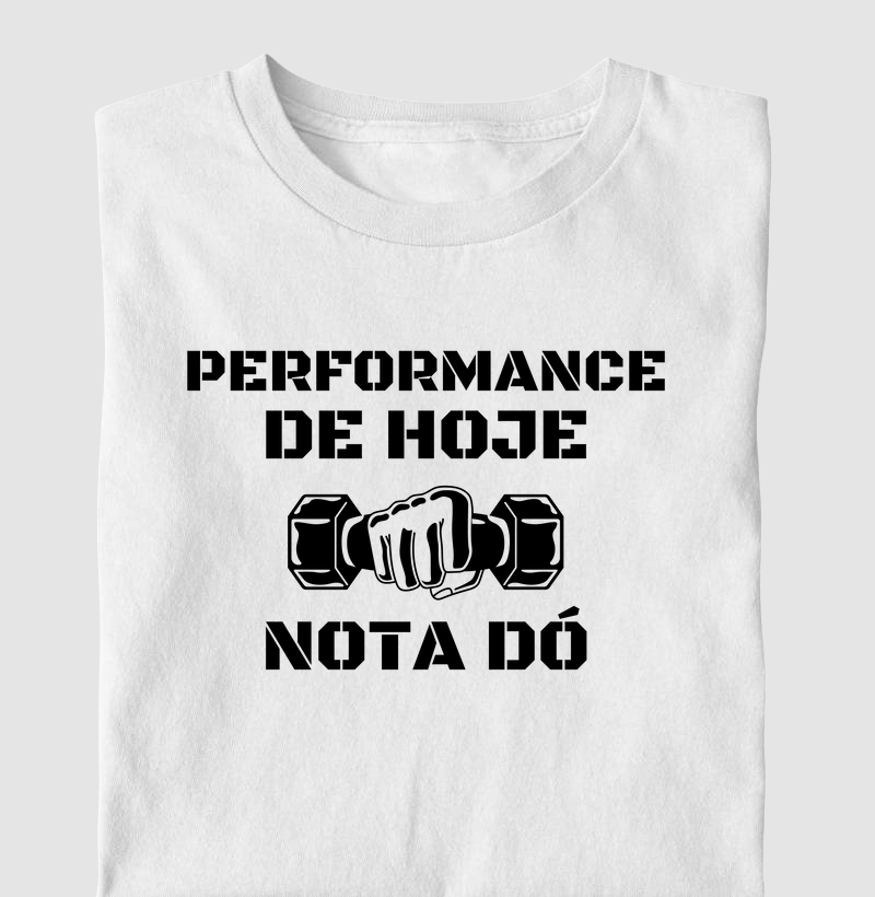 Performance de hoje, noda dó
