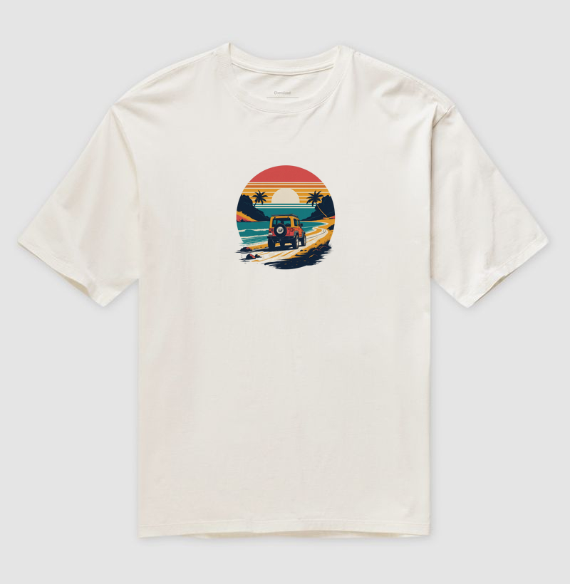 Camiseta Oversized Trip da Orla — Estrada 80/90 | Posto80