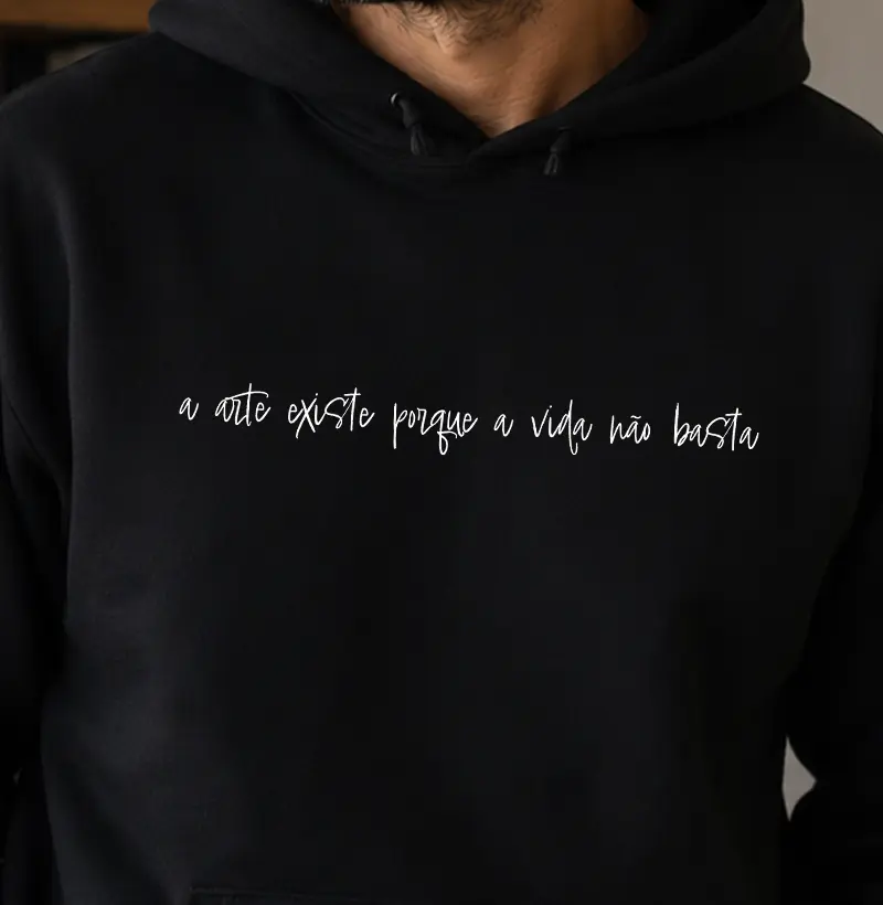 Camiseta - A arte existe por que a vida não basta