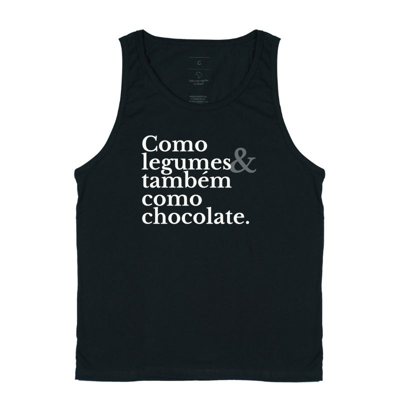 Como legumes e também como chocolate