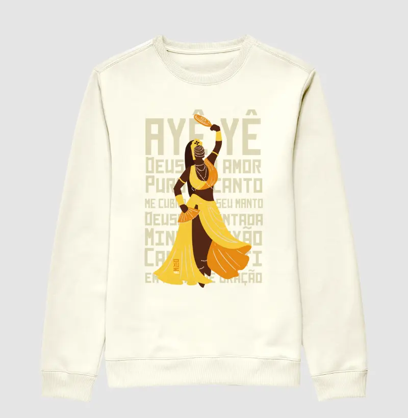 Suéter Moletom Oxum Deusa do Amor Maria Patuá