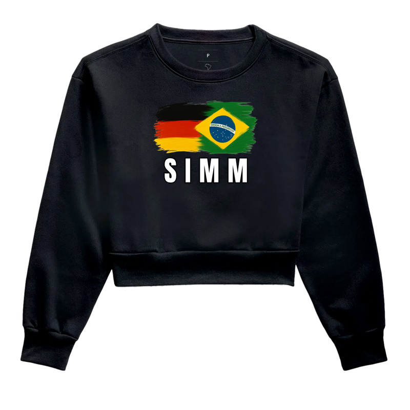 Simm  - Cropped Moletom