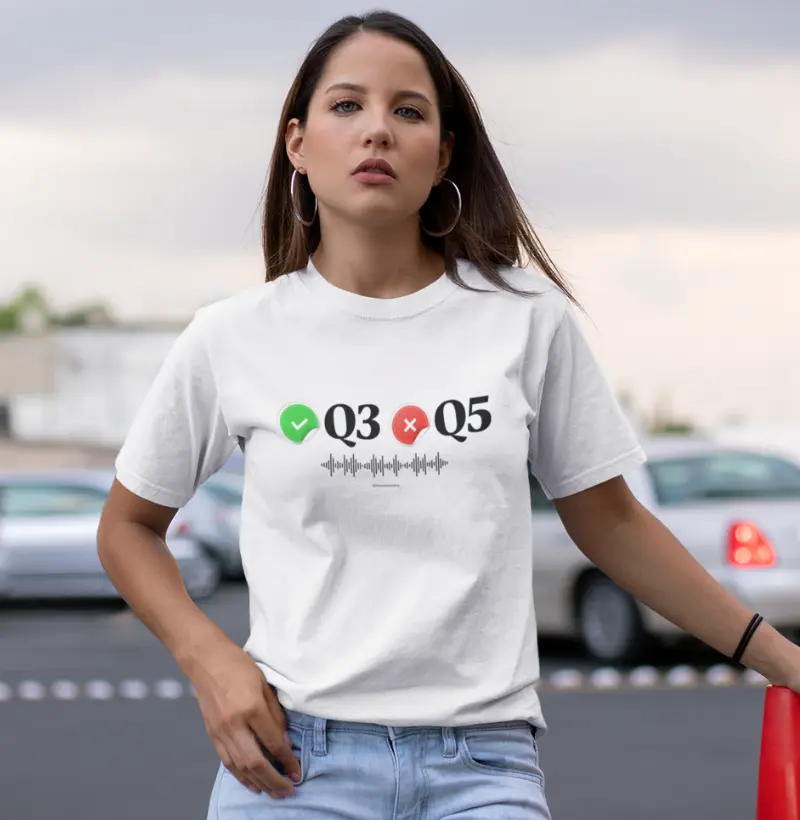 T-Shirt Branca Feminina Q3