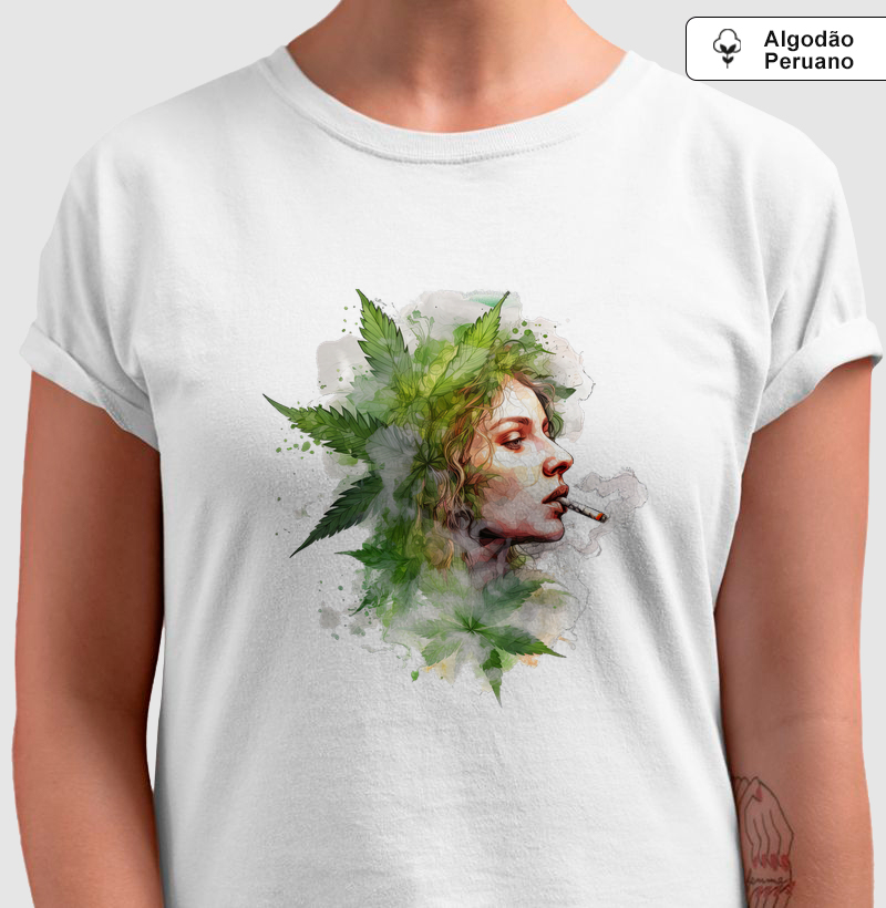 Camiseta Algodão Peruano Herbal Muse
