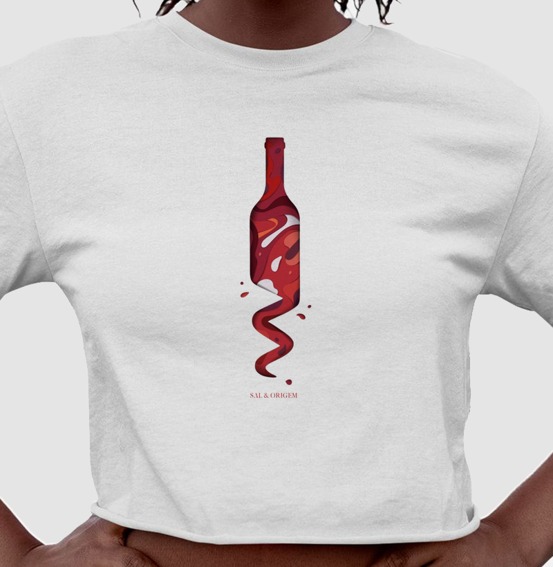 Garrafa espiral vermelha