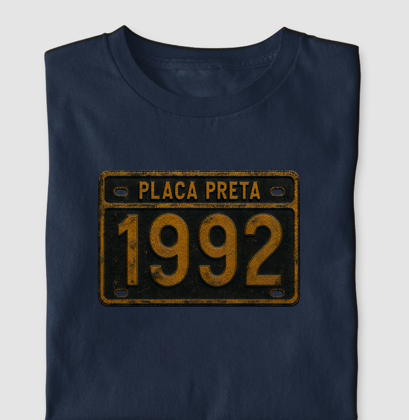 Camiseta Placa Preta 1992