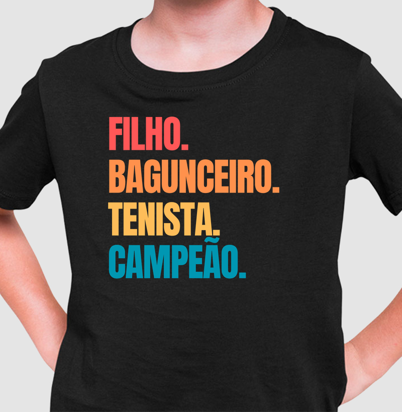 Filho. Bagunceiro. Tenista. Campeão.