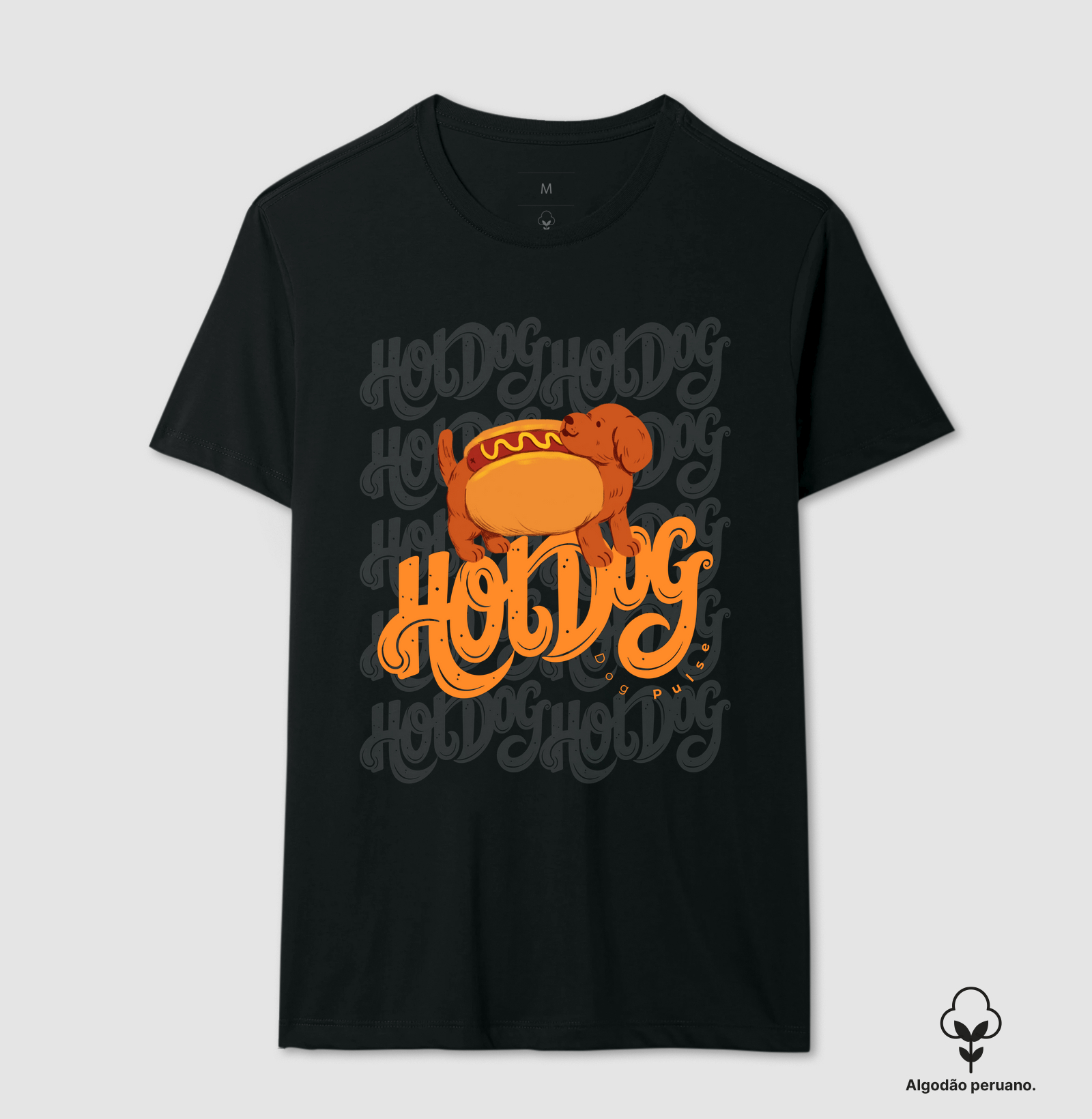 Camiseta Algodão Peruano Dog Pulse Hot Dog - Dog Tradicional