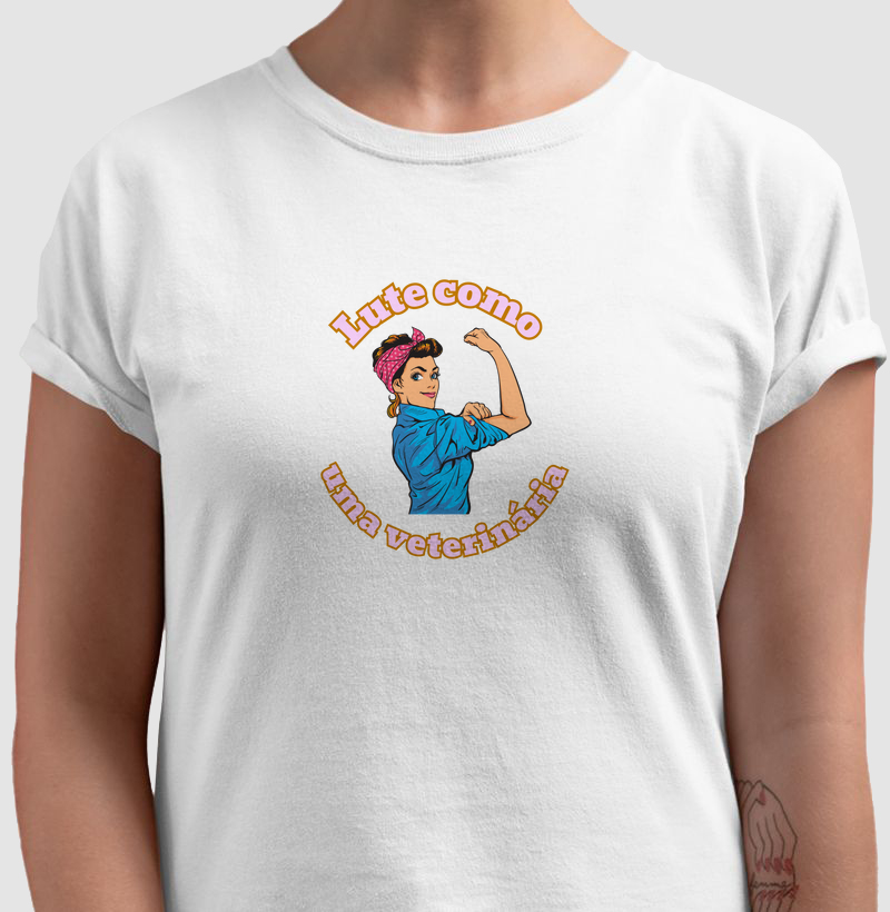 Lute como uma veterinária