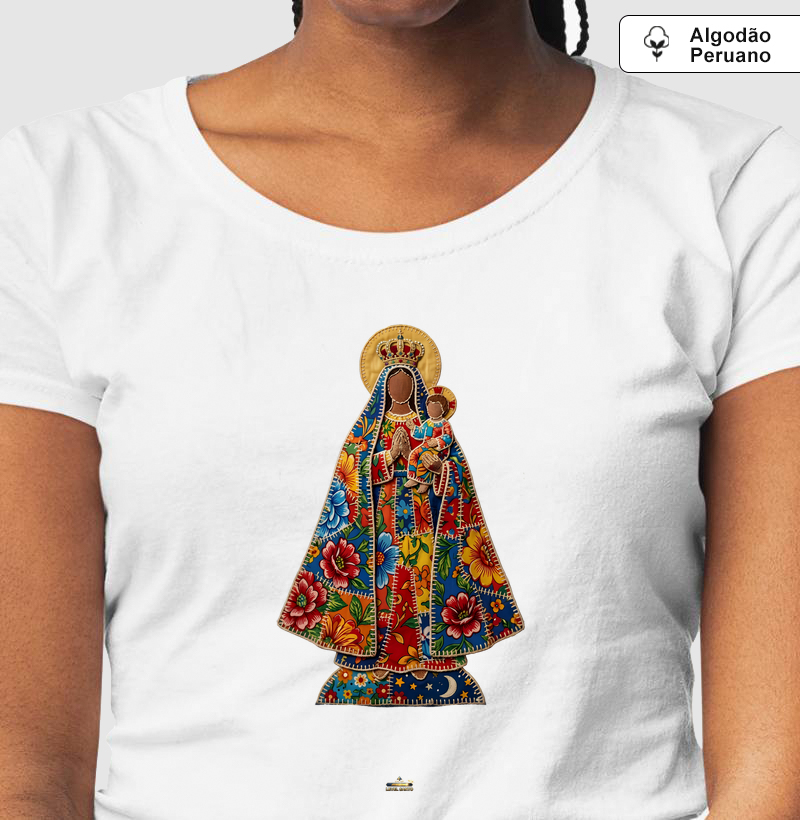 Nossa Senhora - Modelo Retalho Junino