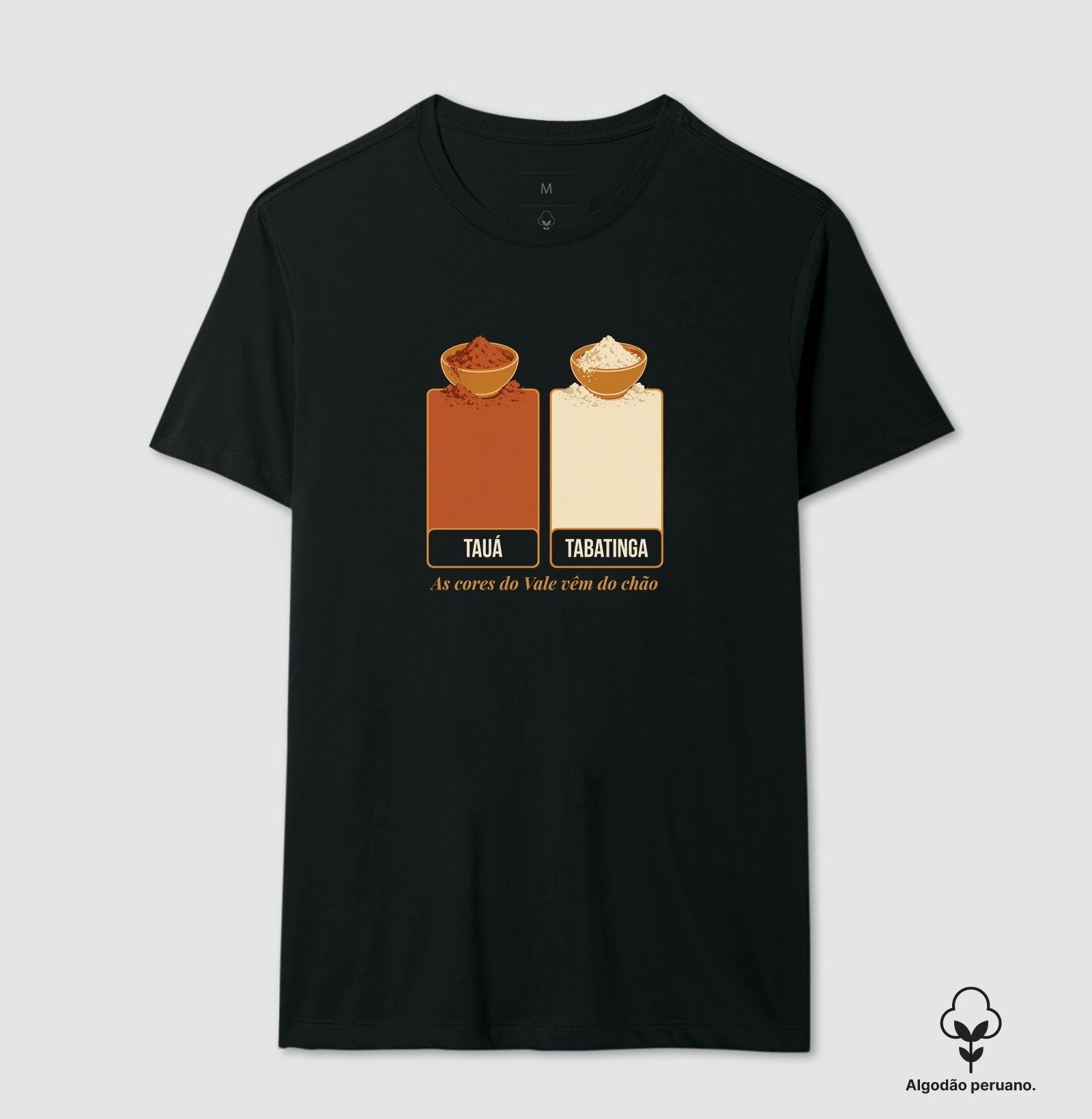 As Cores do Vale | Tauá e Tabatinga - Camiseta Algodão Peruano