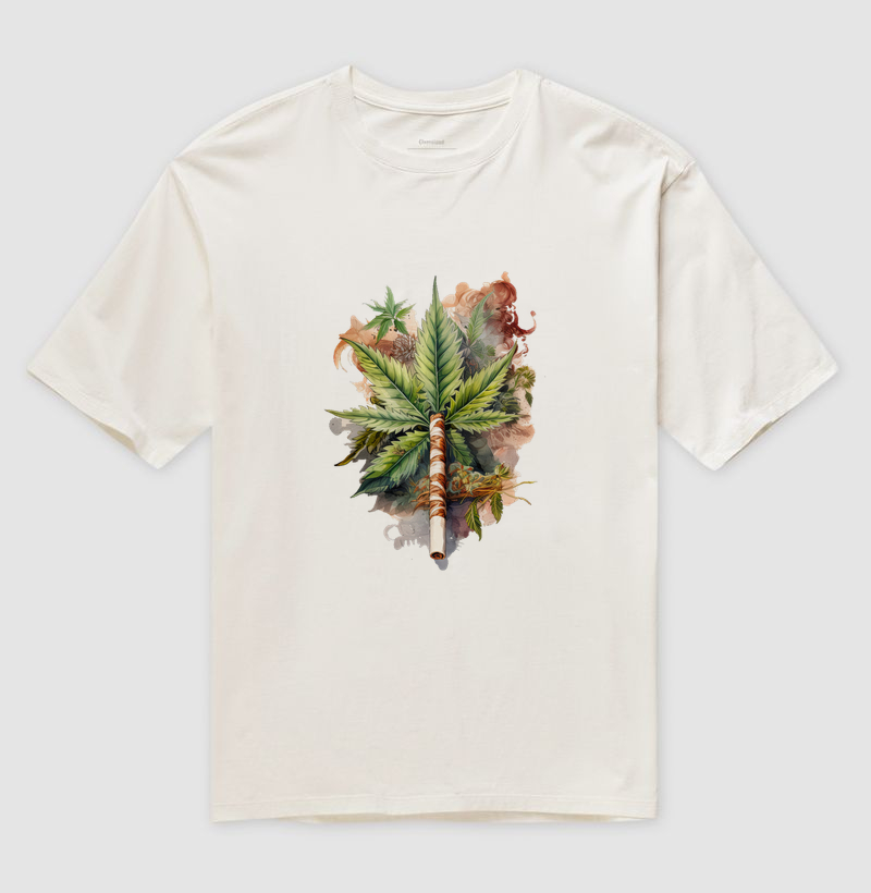 Camiseta Oversized Leaf Joint