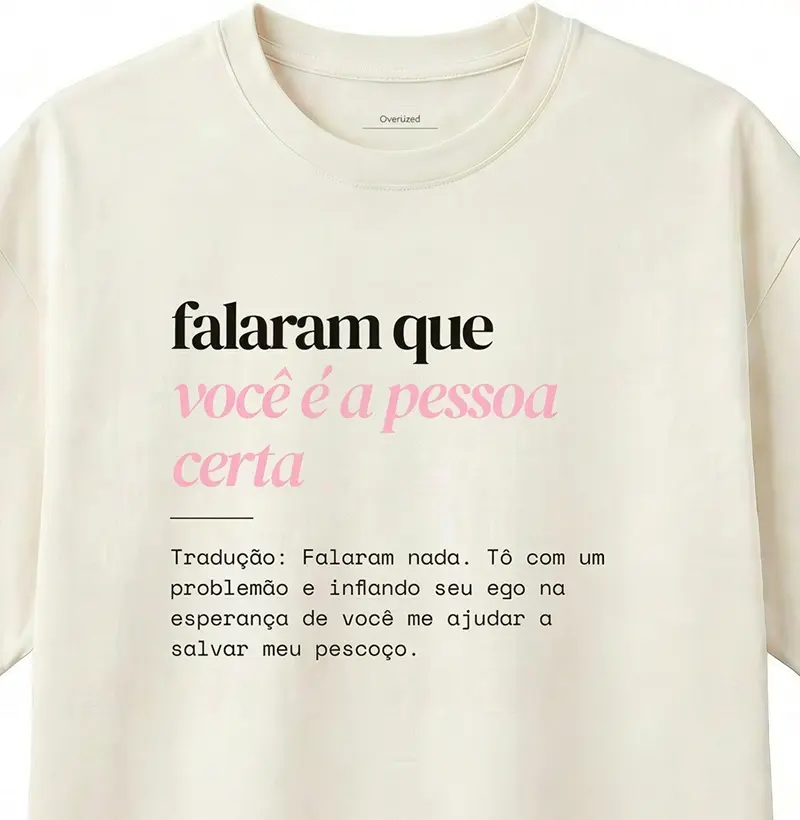 você é a pessoa certa