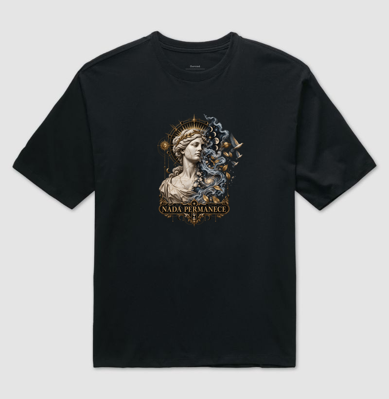 Nada Permanece - Camiseta Oversized