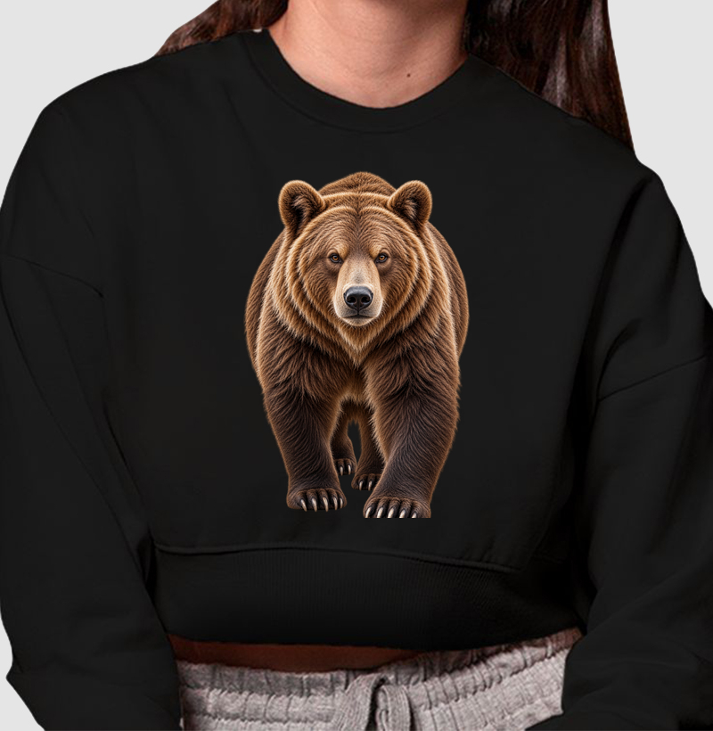Cropped Moletom - Urso