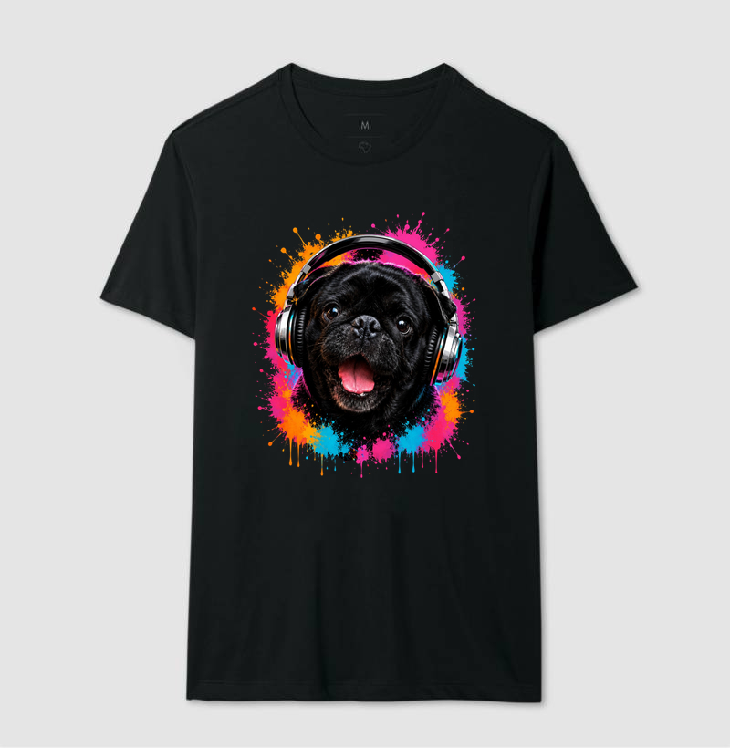 Black Pug Headphones