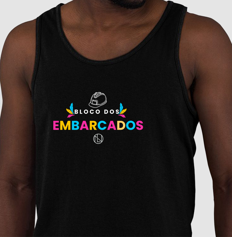 Regata Bloco dos Embarcados Colorida