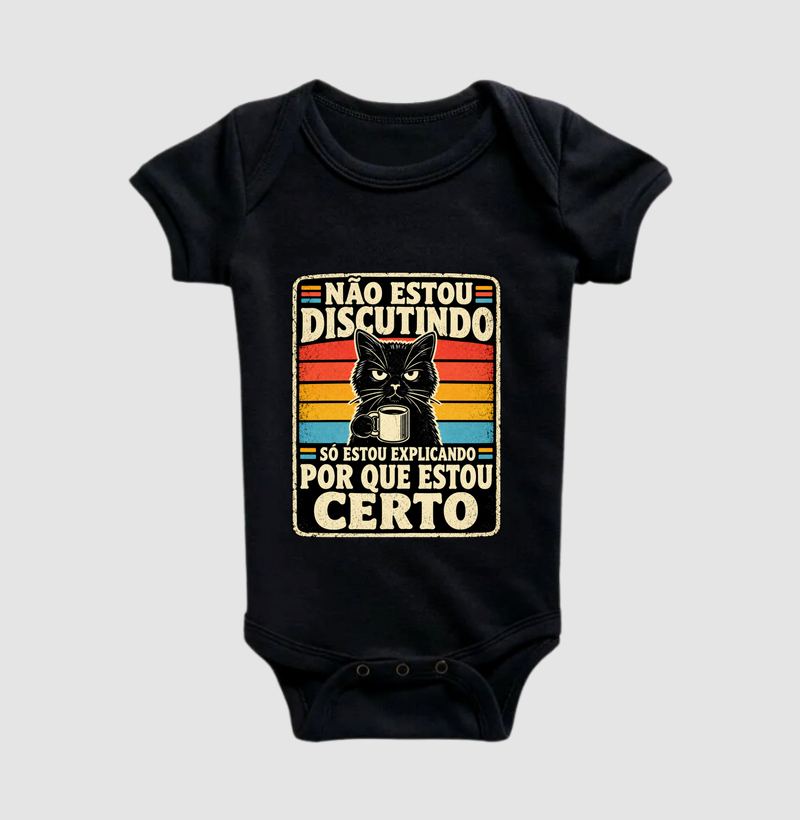 Não Estou Discutindo - Body Infantil