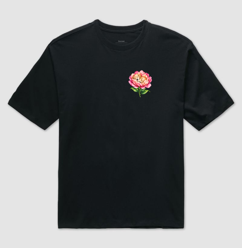 Filhote & Flor - Camiseta Oversized