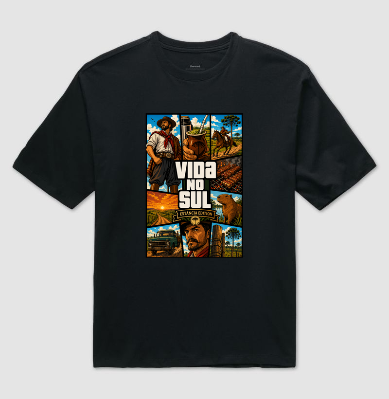 Vida no Sul — Estância Edition - Camiseta Oversized
