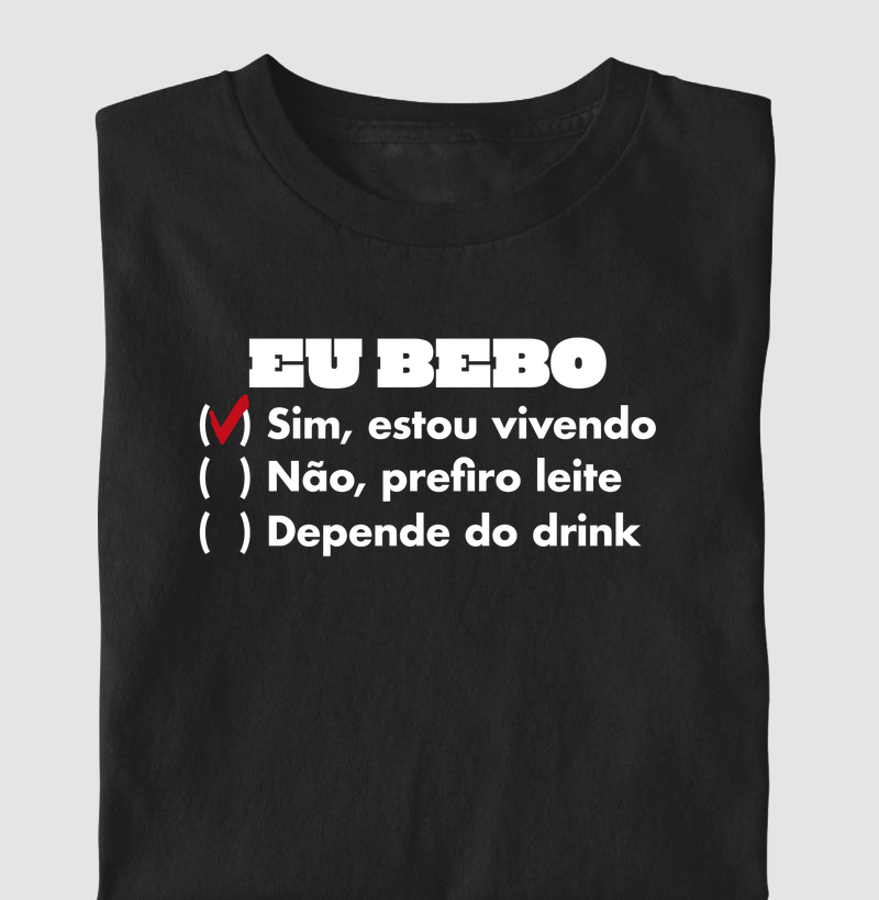 Camiseta Samba Eu Bebo
