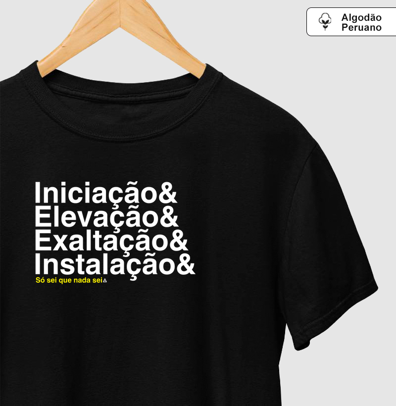 Camiseta Algodão Peruano Só Sei Que Nada Sei 2 - Mr. GADU