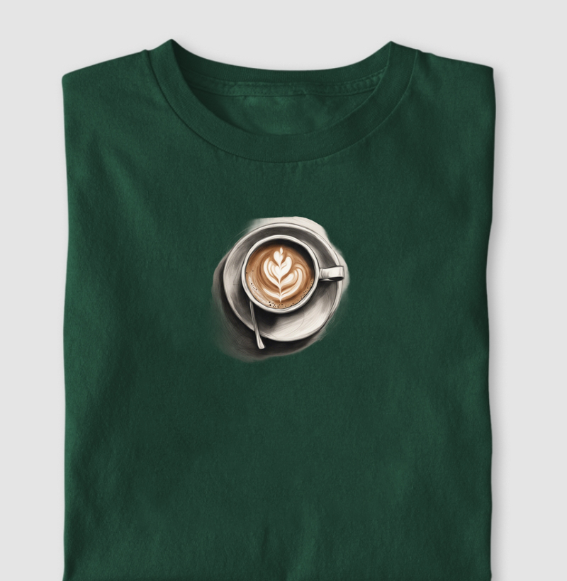 Camiseta Latte Art Algodão Nacional
