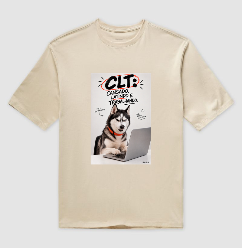 🐺💻 CLT — Cansado, Latindo e Trabalhando! 🐾😂 Husky