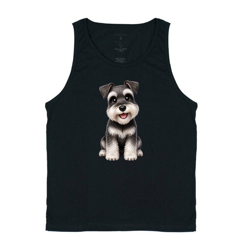Schnauzer - Desenho Animado - Regata