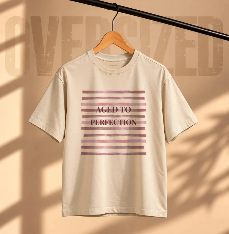 Camiseta Oversized Aged to Perfection - Camiseta Oversized