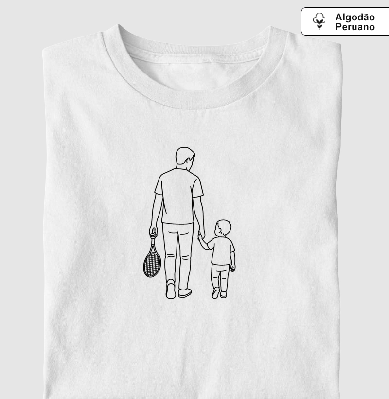 Pai tenista - Sem frase - Com 1 filho menino