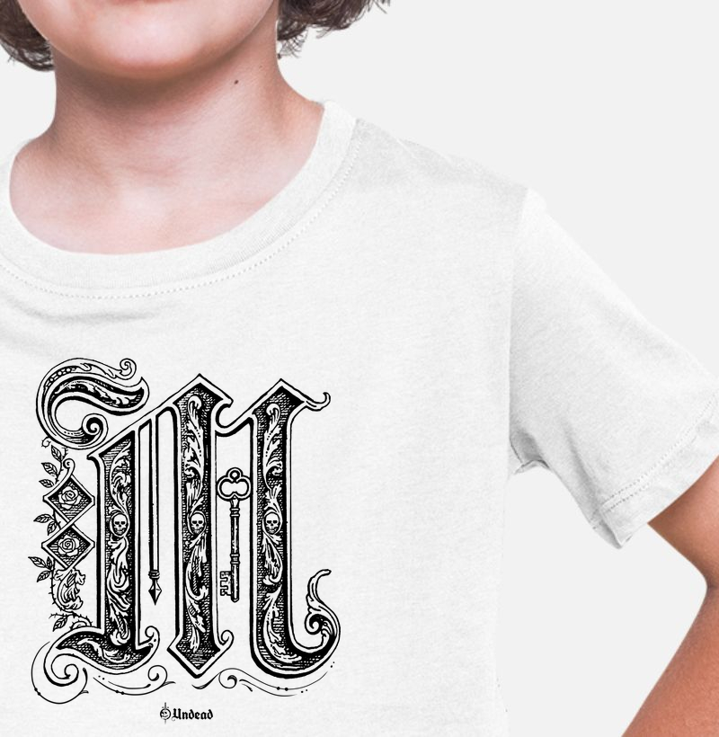 Camiseta Infantil - Letra M