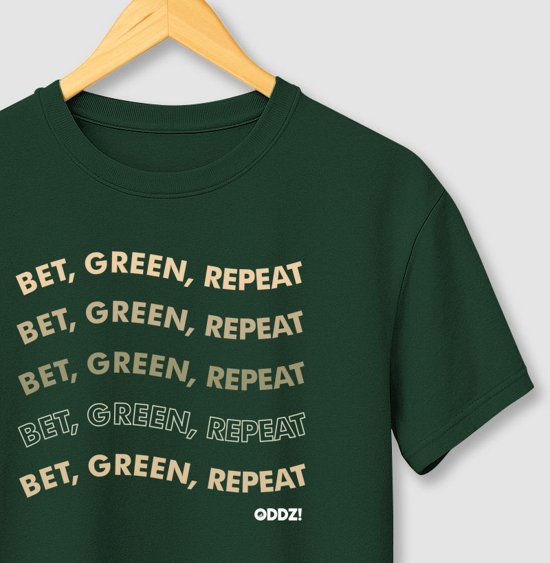 Bet, Green, Repeat – Camiseta de Apostas Esportivas