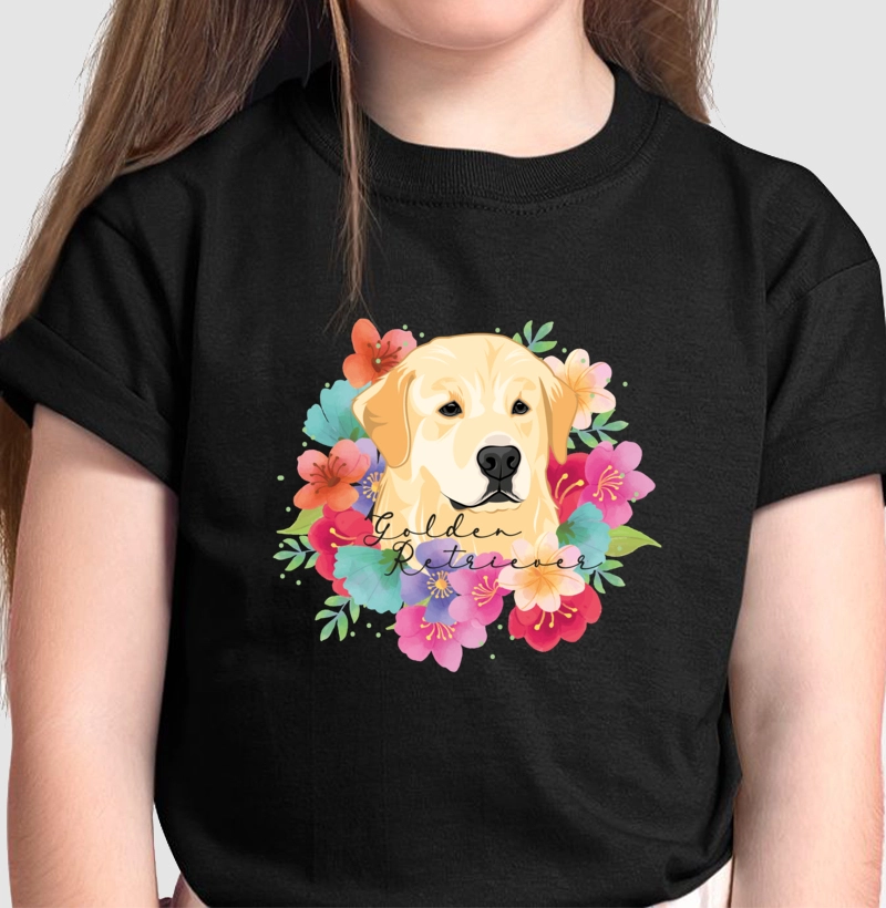 Golden Retriever Floral