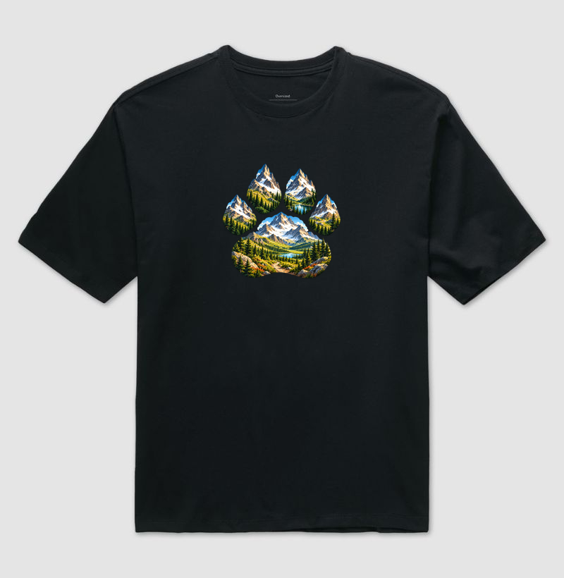 Entre Trilhas e Patas - Camiseta Oversized