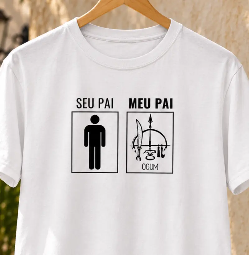 MEU PAI OGUM - Camiseta Algodão Peruano