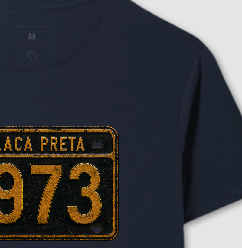 Camiseta Placa Prteta 1973