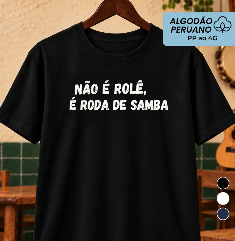 Não é rolê, é roda de samba
