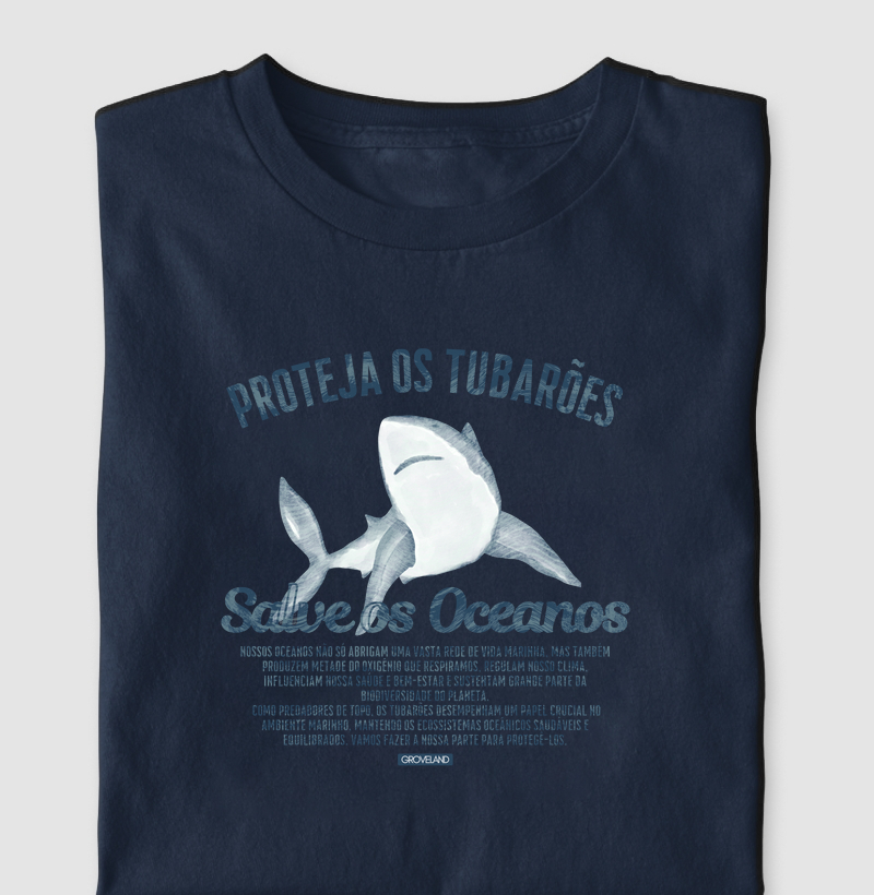 CAMISETA PROTEJA OS TUBARÕES