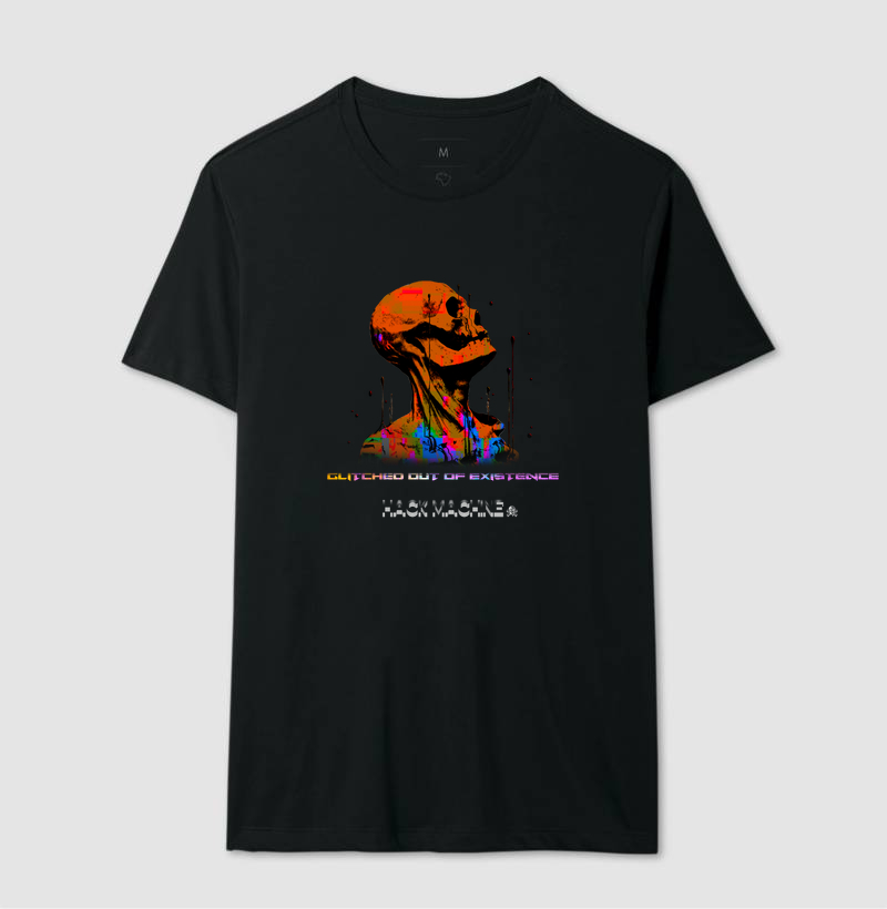 Camiseta SKULLWARE™ Glitched Out of Existence | Hack Machine™