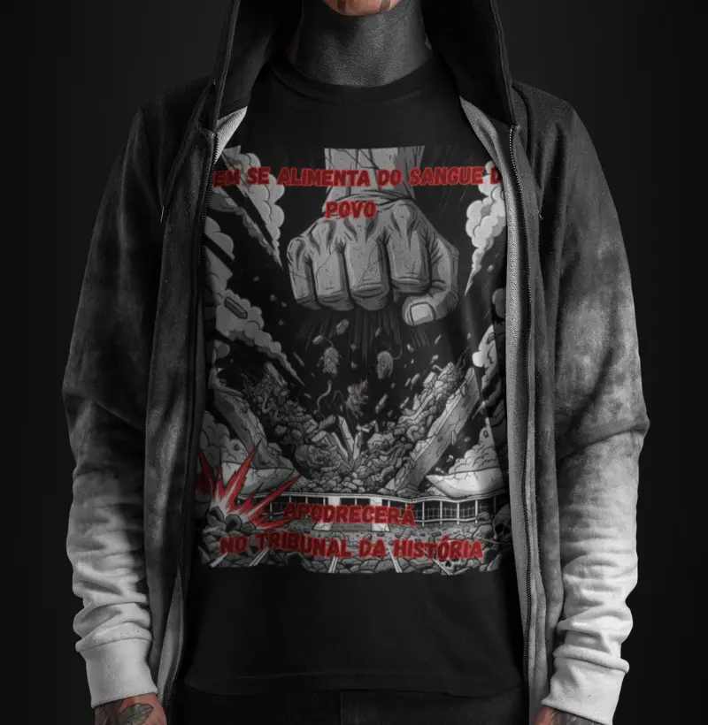 Apodrecerá no tribunal da história.