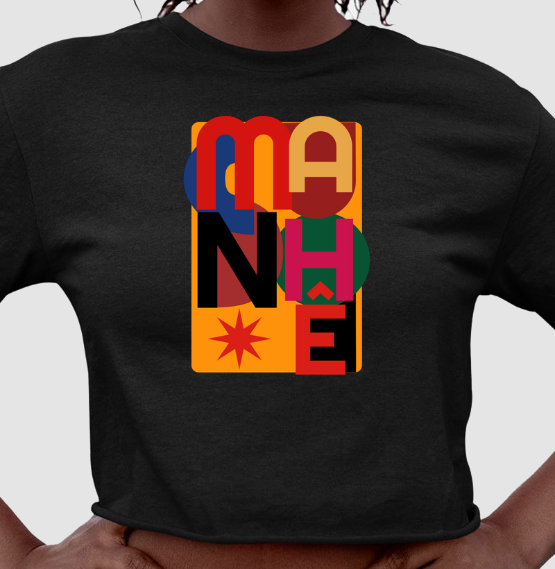 Camiseta cropped Manhê - Algodão Premium