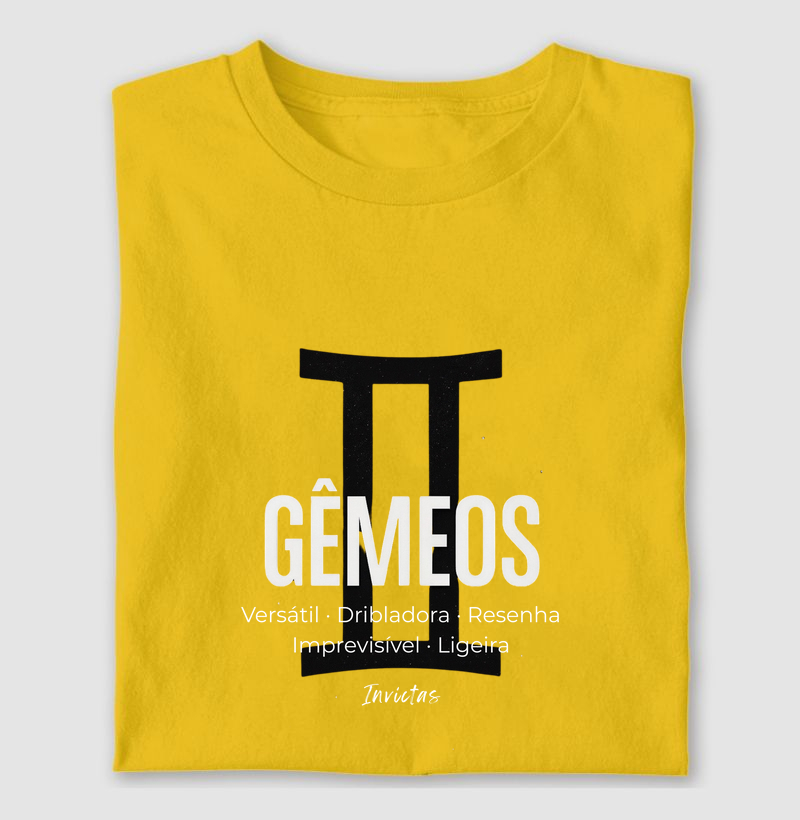 Camiseta Algodão Penteado - Gêmeos