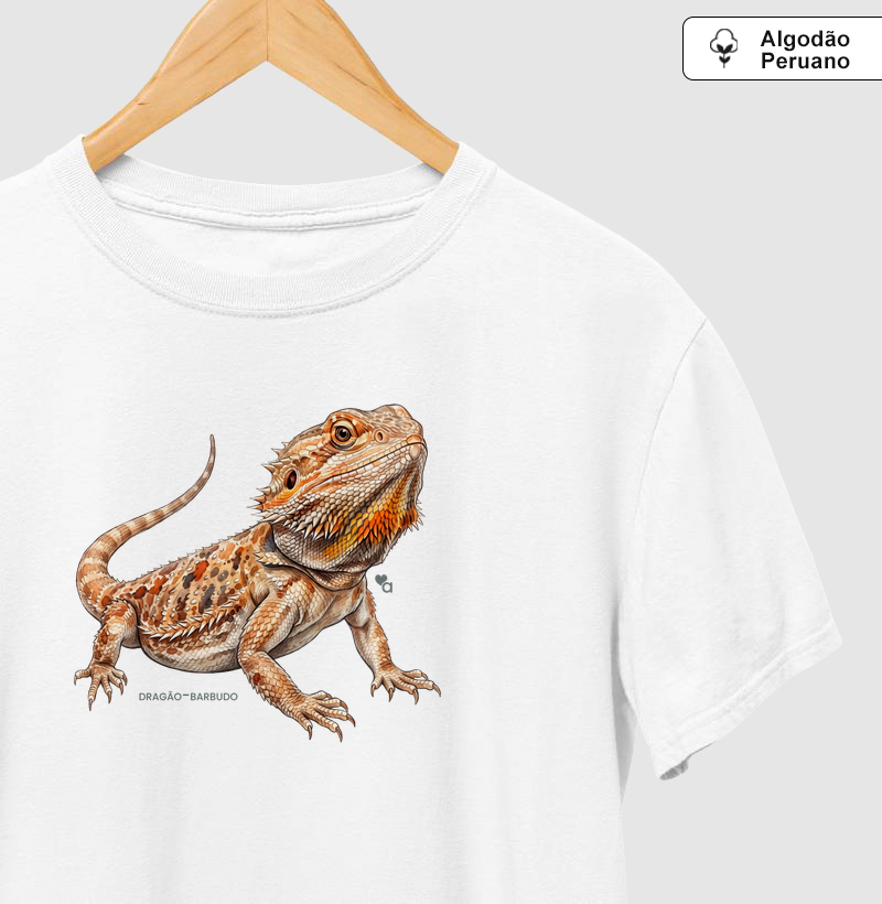 Répteis - Dragão-Barbudo - Algodão Peruano