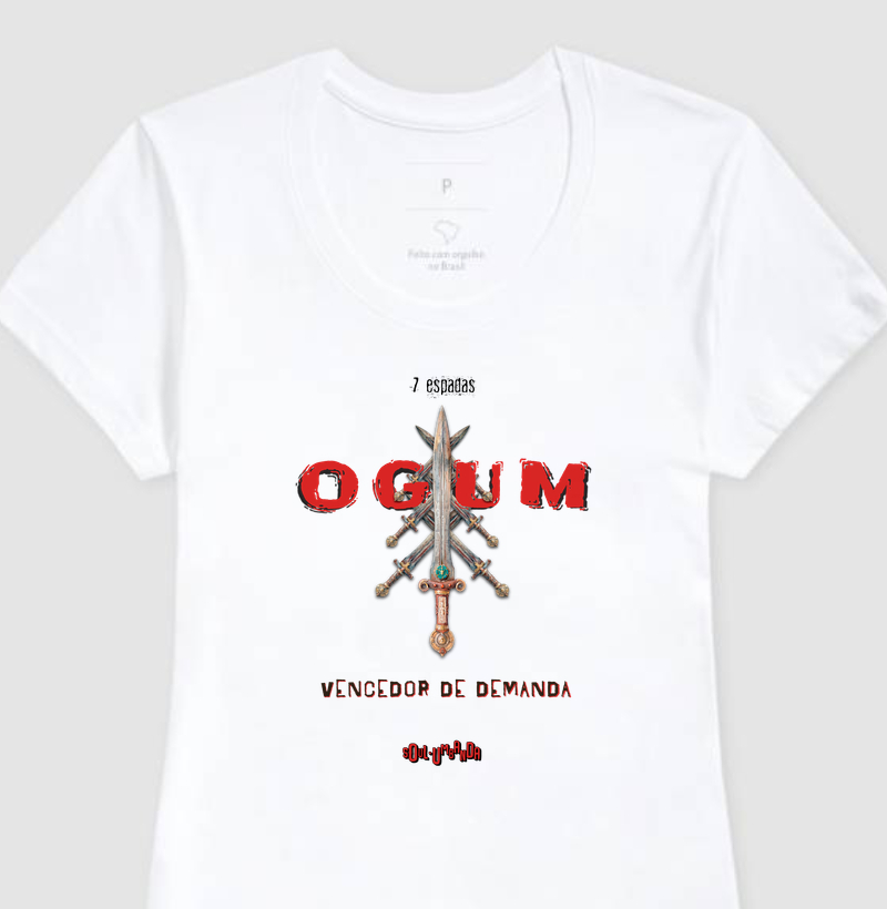 camiseta OGUM vencedor de demanda feminina